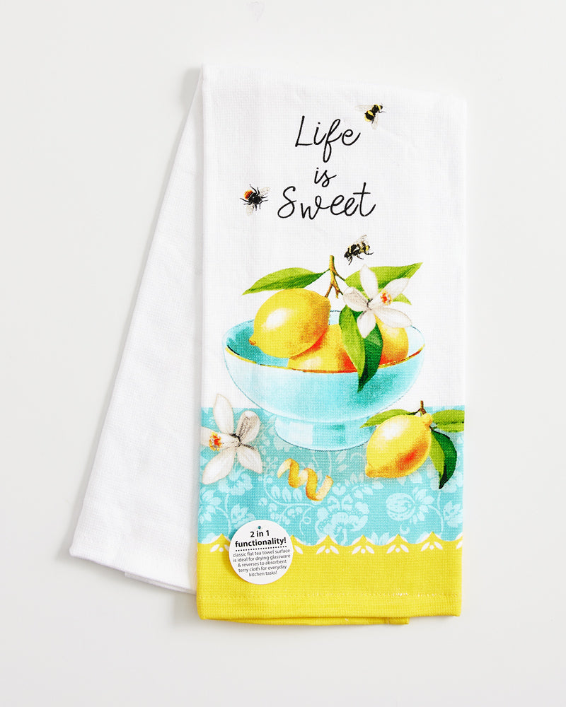 Life is Sweet Bee Zesty Kitchen Towel