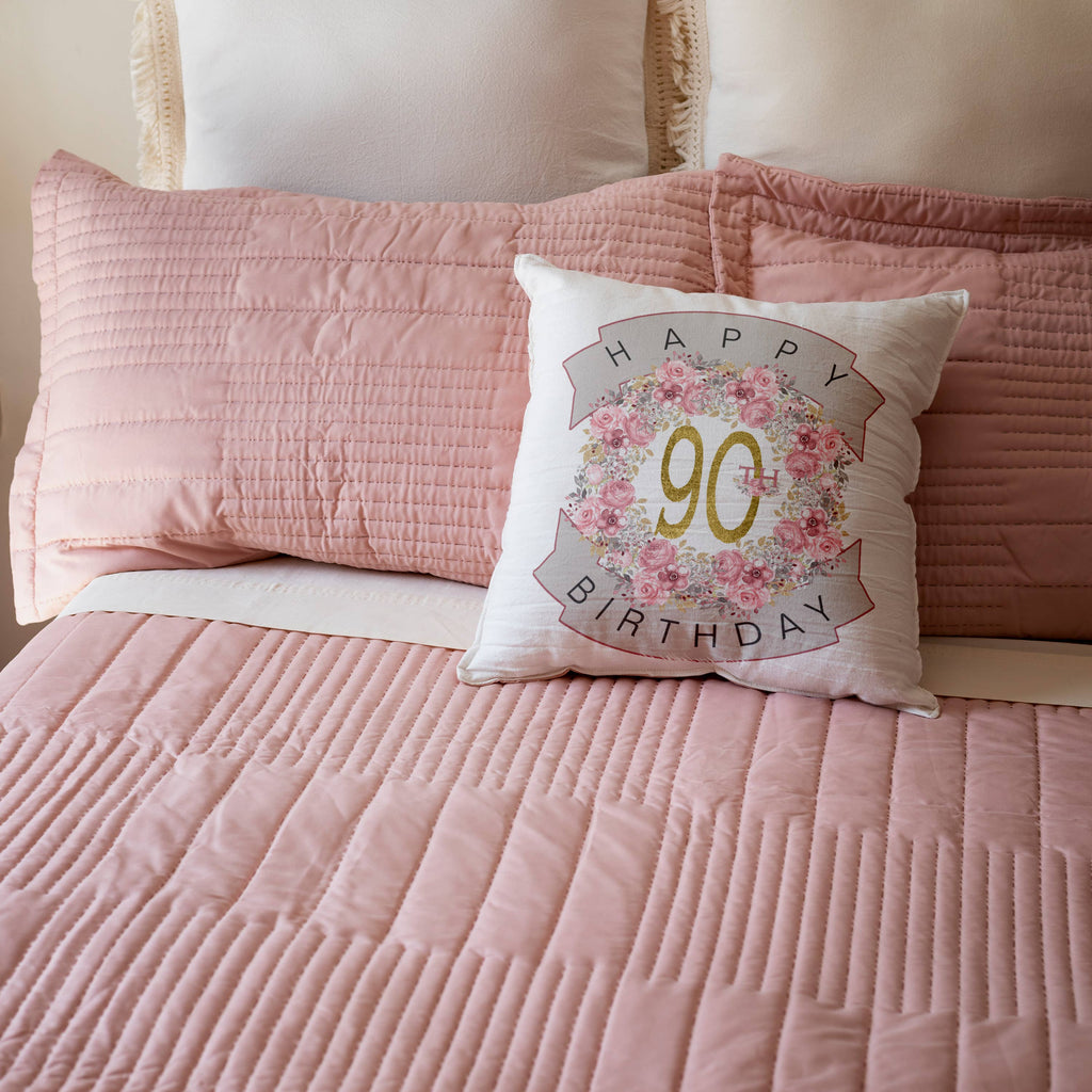 Happy 90th Birthday, Pillow