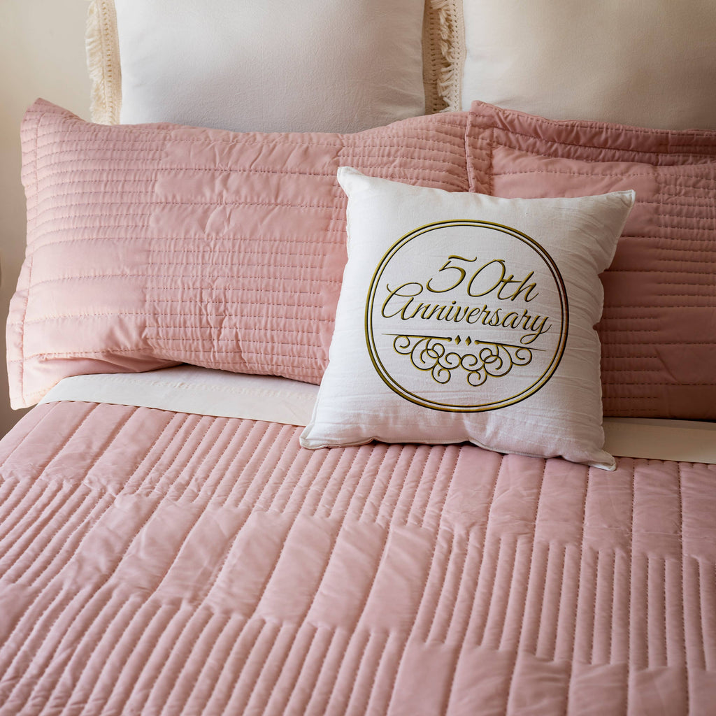 50th Anniversary 16x16 inch Pillow