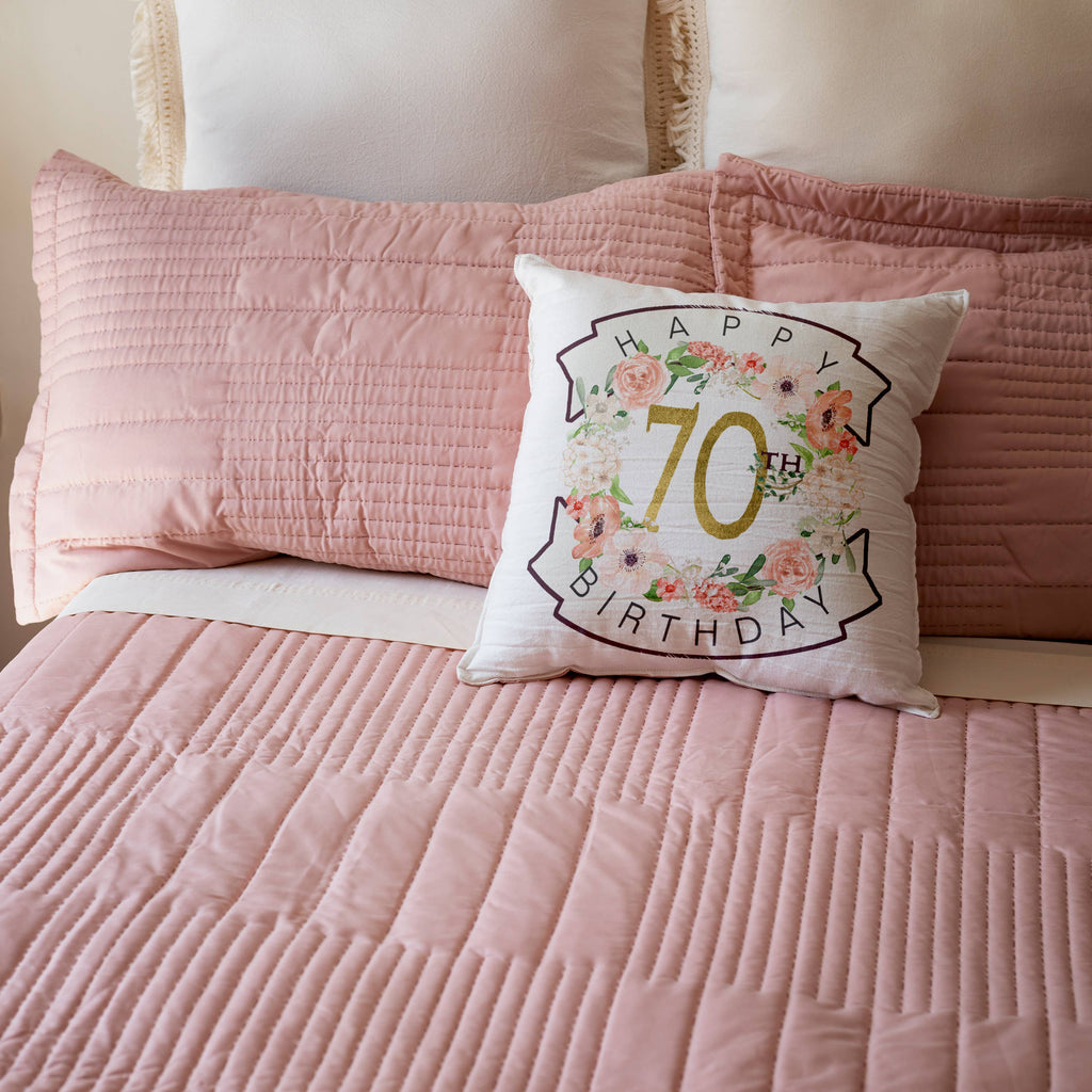 Happy 70th Birthday, Pillow