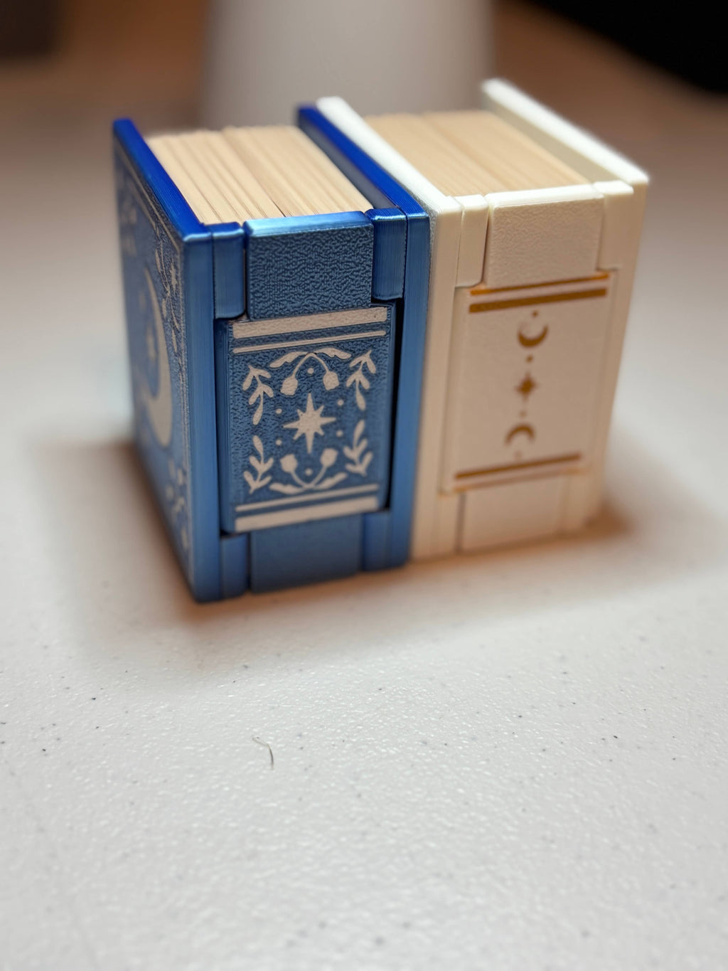 Book Shaped Trinket Box: Moon (blue)