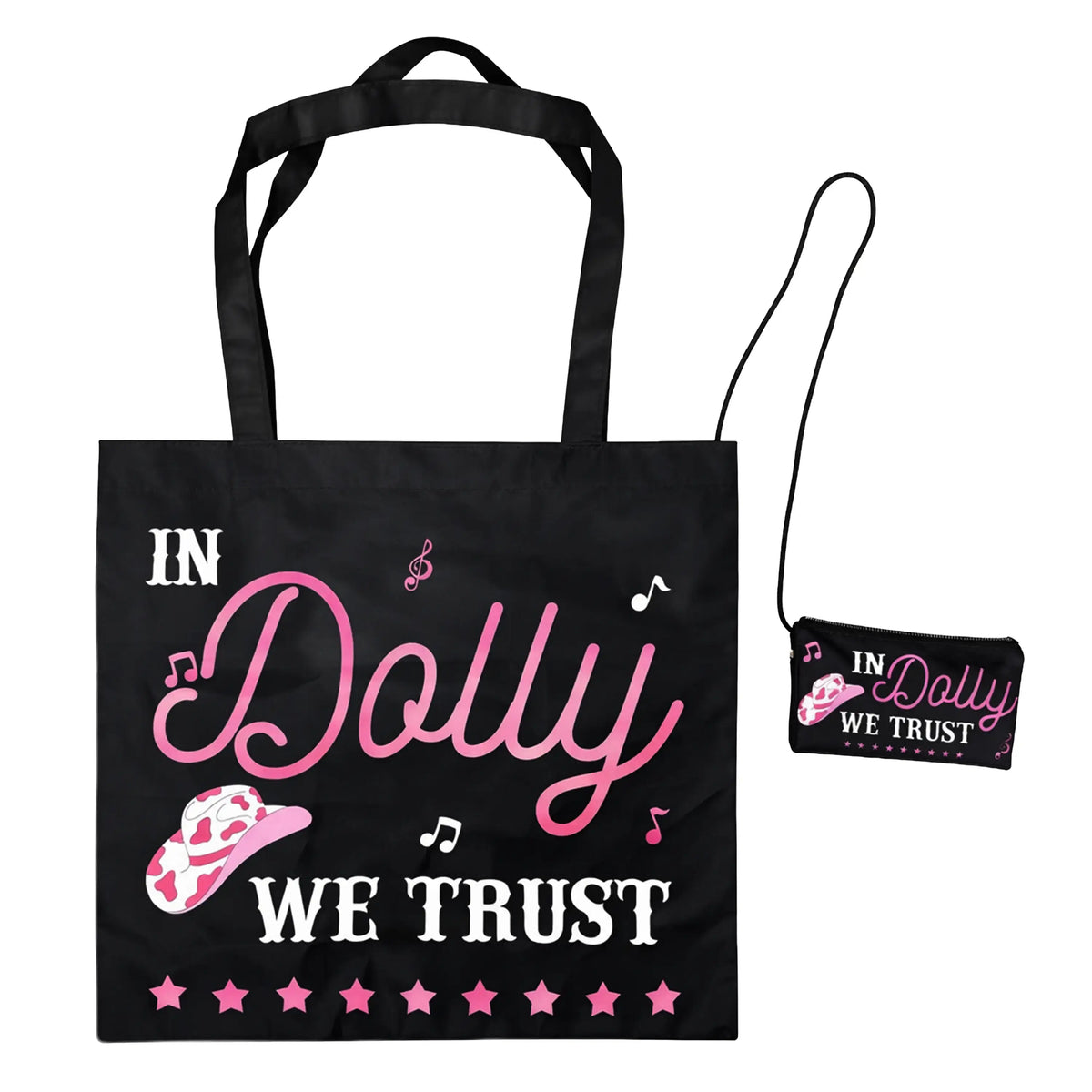 In Dolly We Trust Bag with Pouch