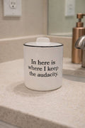 Where I Keep the Audacity Ceramic Round Storage Jar with Lid