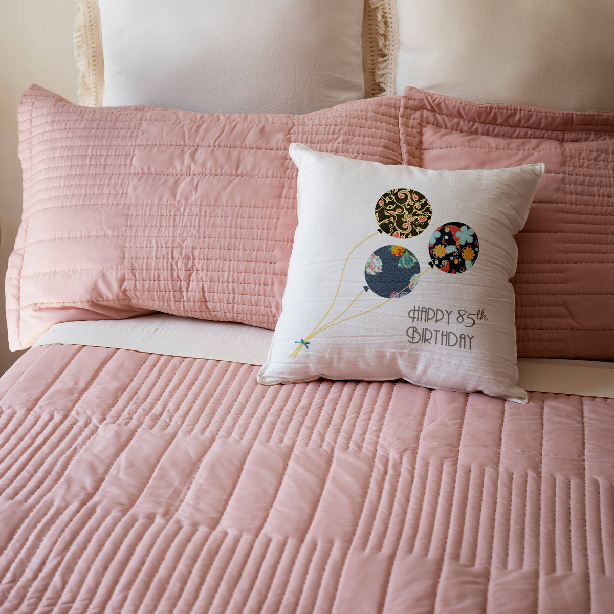 Happy 85th Birthday 16x16 inch Pillow