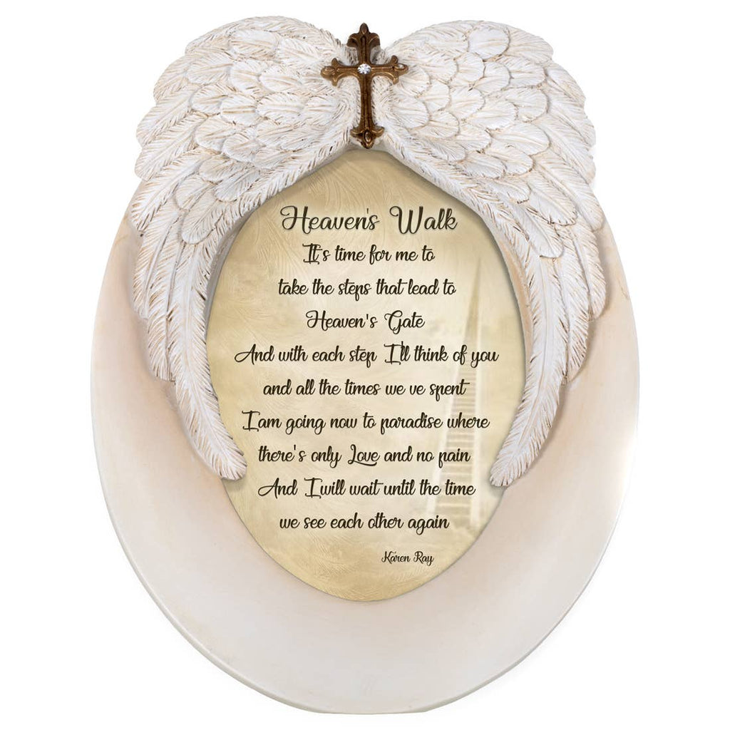 Heaven's Walk Wing and Gold Cross Photo Frame