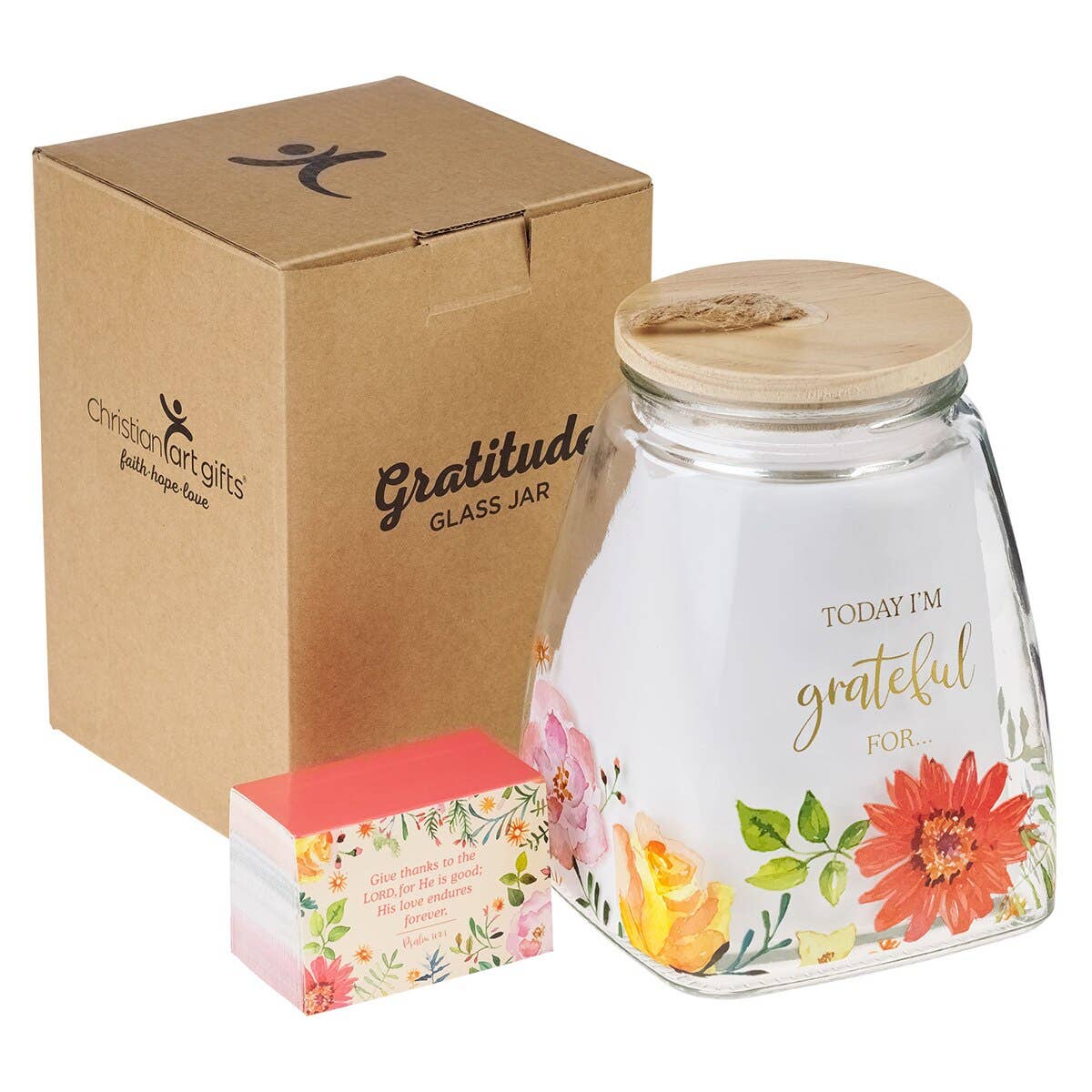 Gratitude Jar w/ Cards - Today I'm Grateful For...