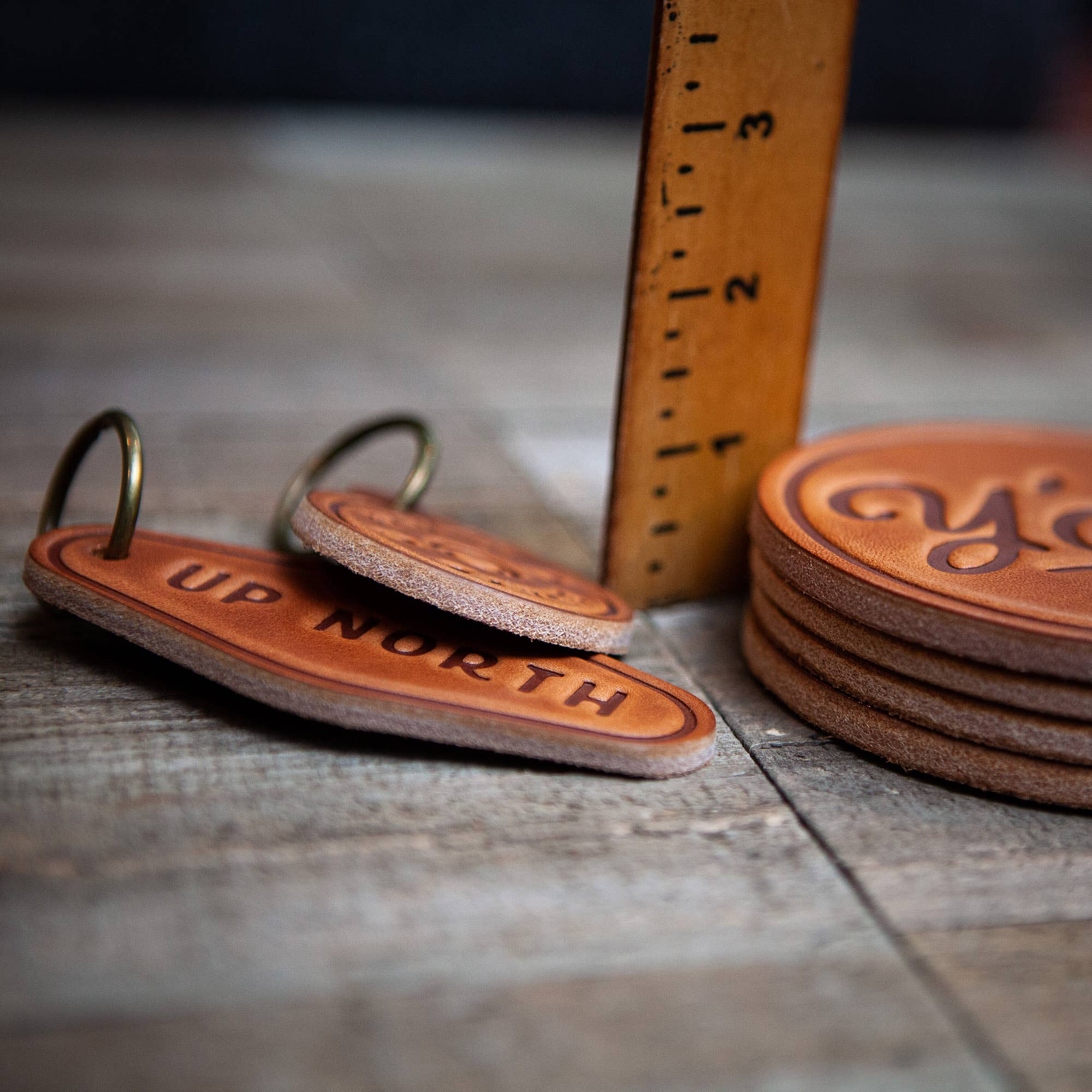 Route 66 Leather Coaster