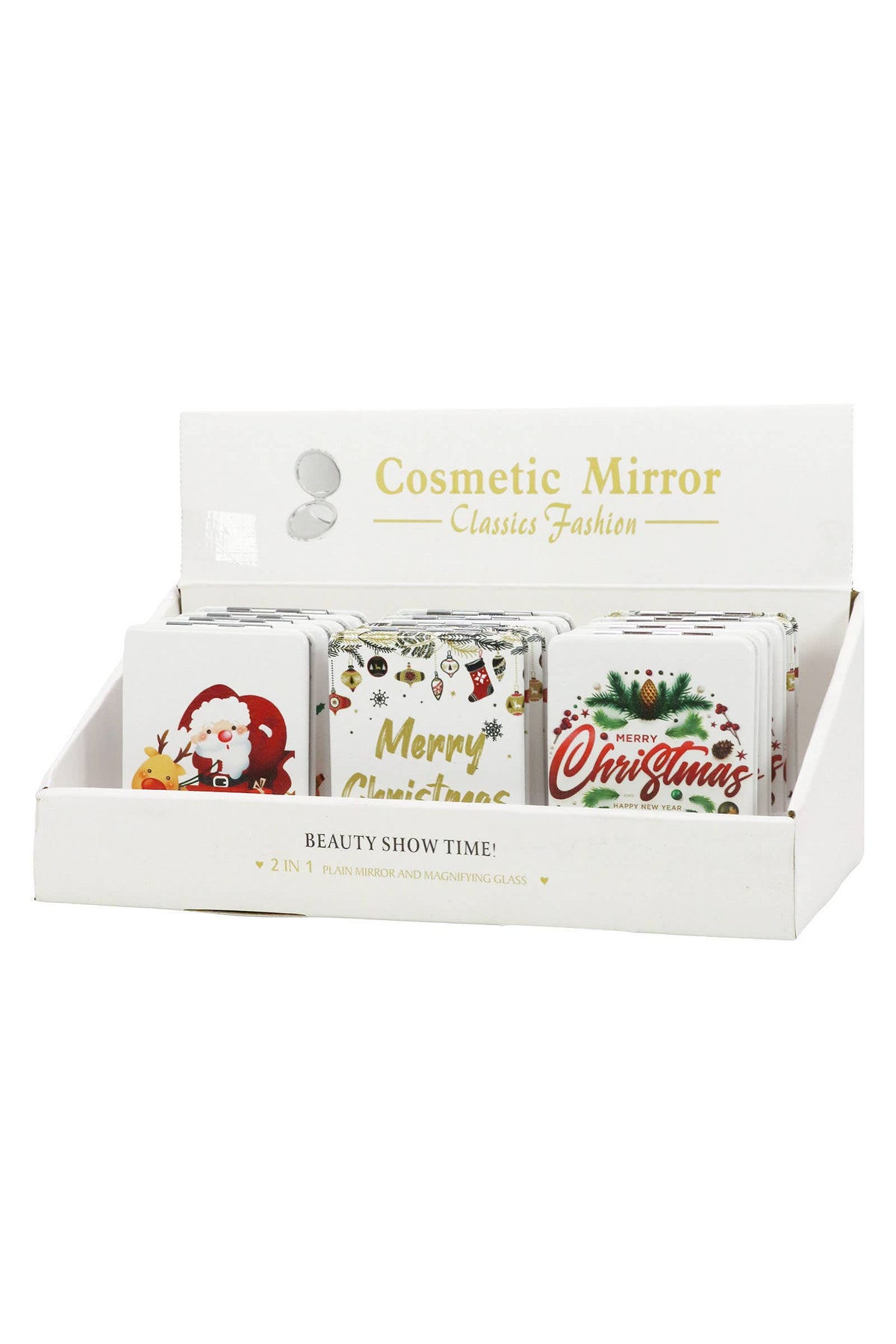 Festive Christmas Compact Mirror