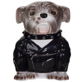 Biker Bulldog Cookie Jar