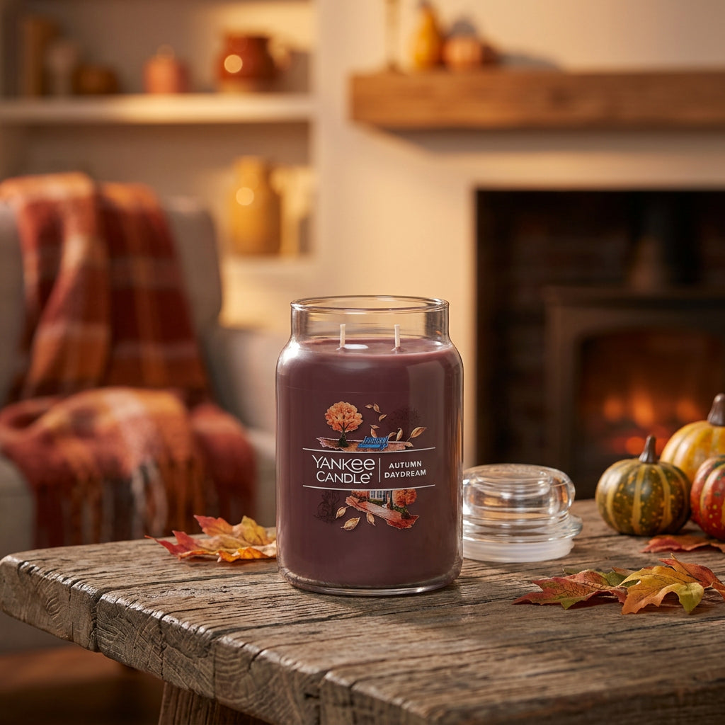 Yankee Candle Autumn Daydream Candle w/Free Wax Melt