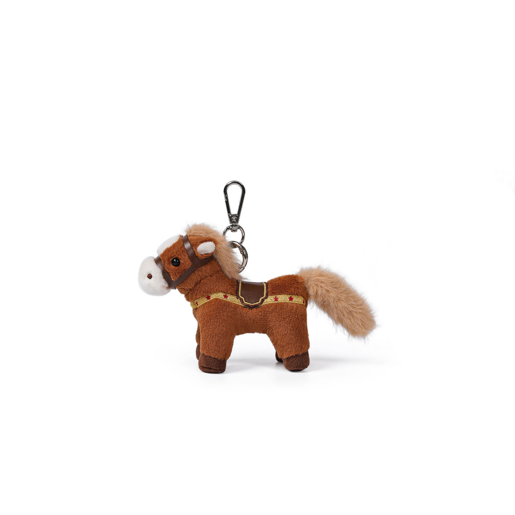 Cinnamon Brown Pony Plush Bag Charm