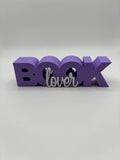 Book Lover Sign: Purple