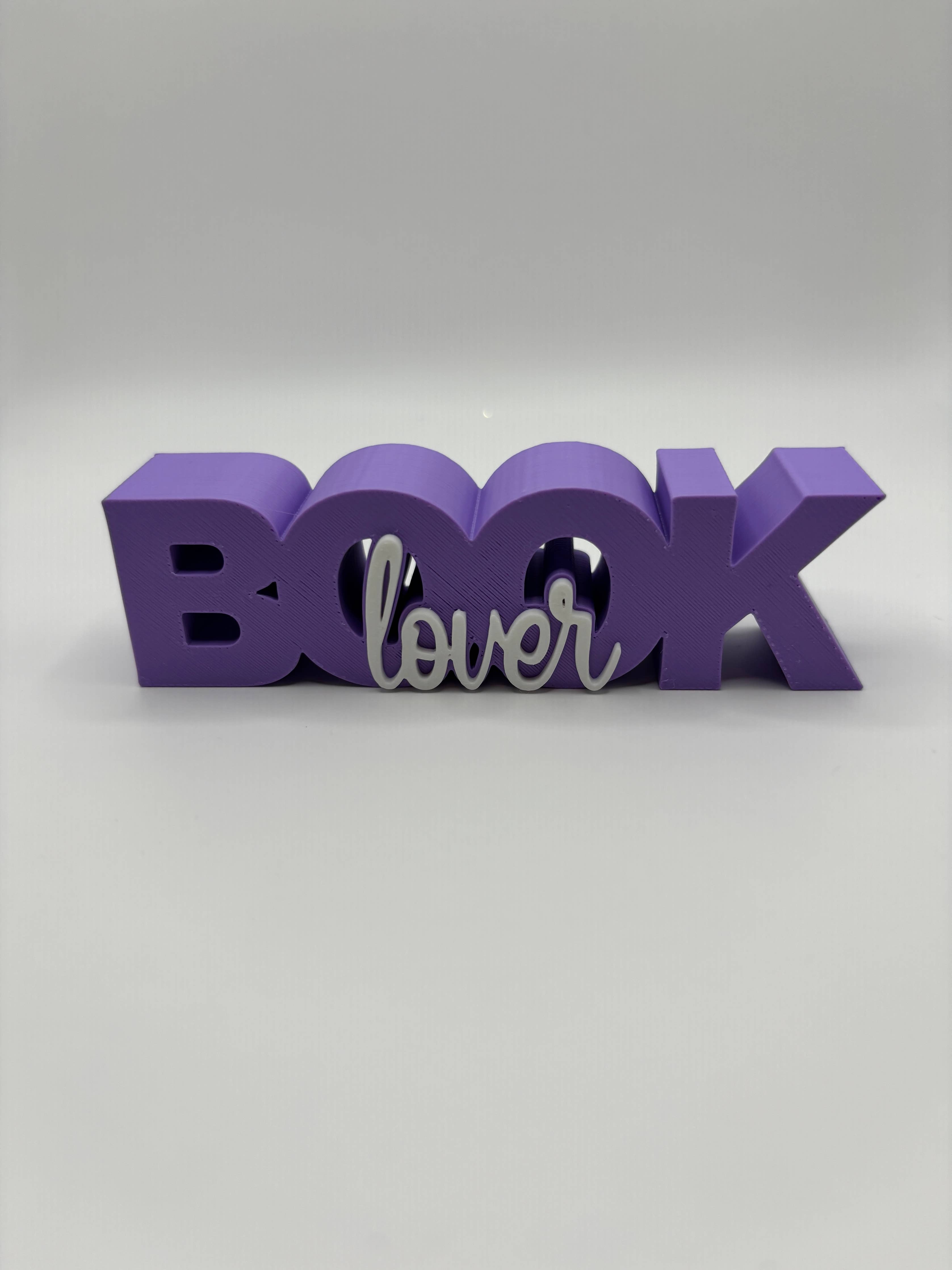 Book Lover Sign: Purple