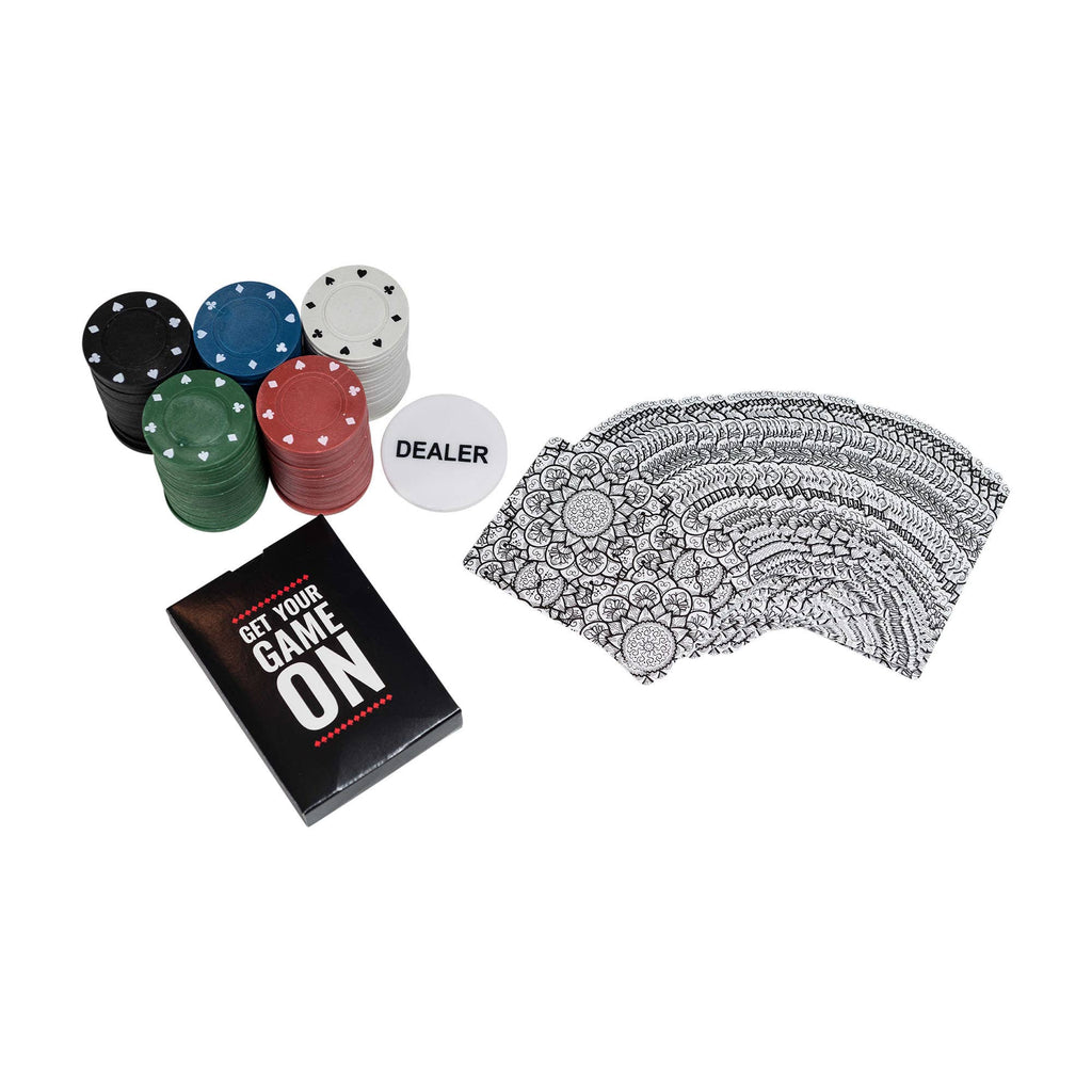 Men's Professional Poker in a Tin Set: Black