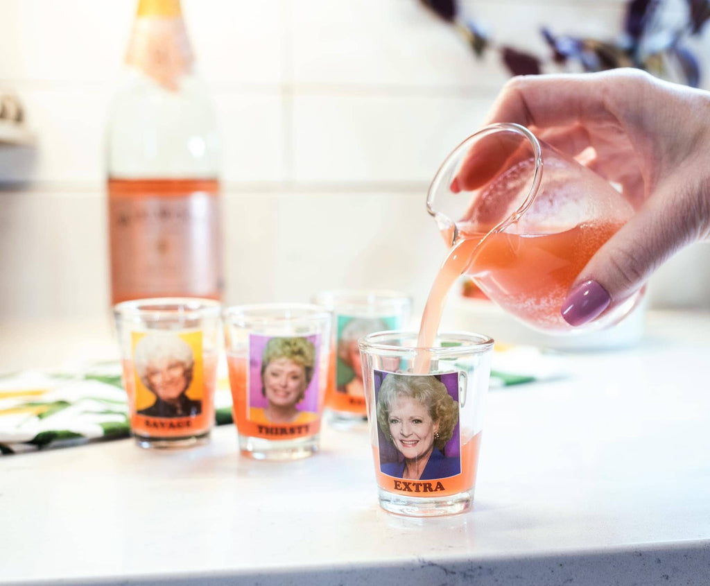 Golden Girls "Thirsty Salty Extra Savage" 1.5-Ounce Mini Shot Glasses