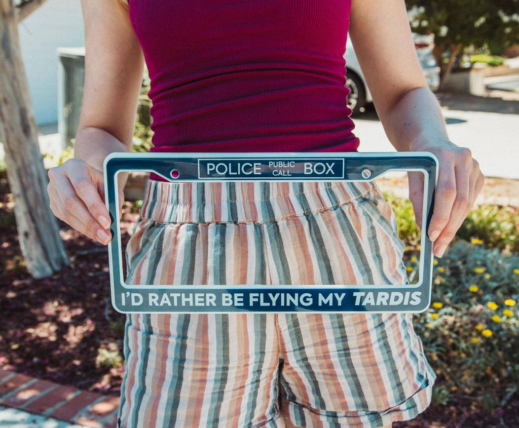 Doctor Who TARDIS Plastic License Plate Frame
