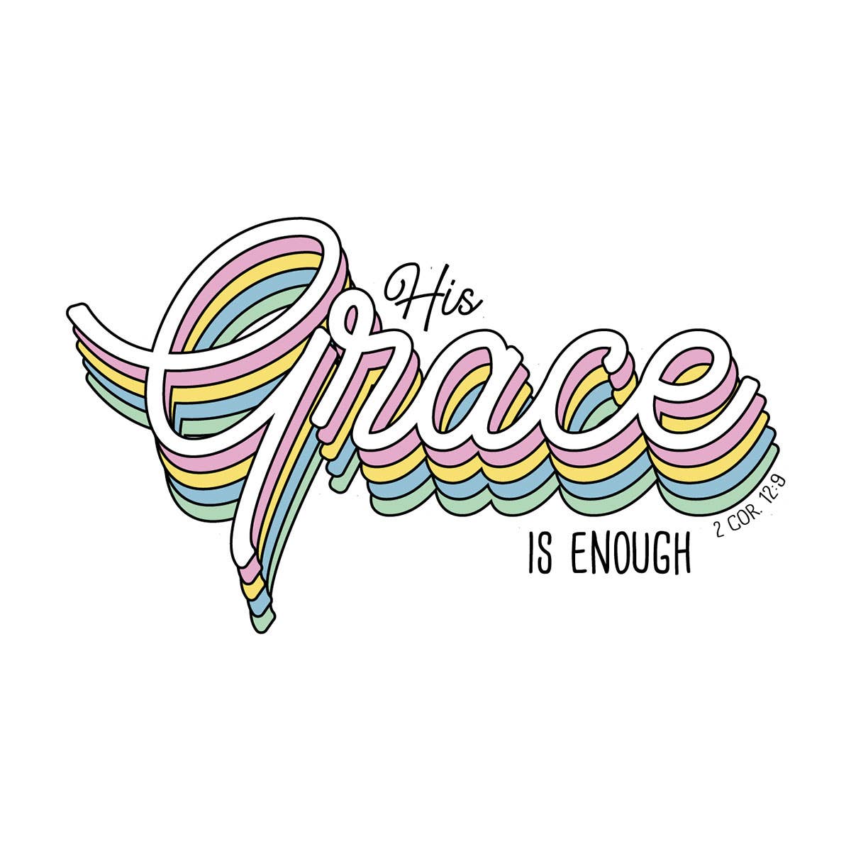 His Grace Sticker