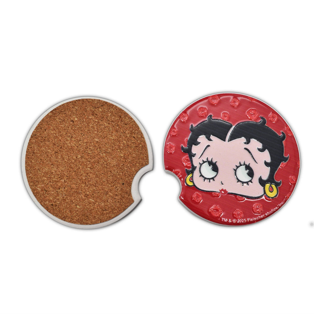 Betty Boop Car Coasters Set of 2