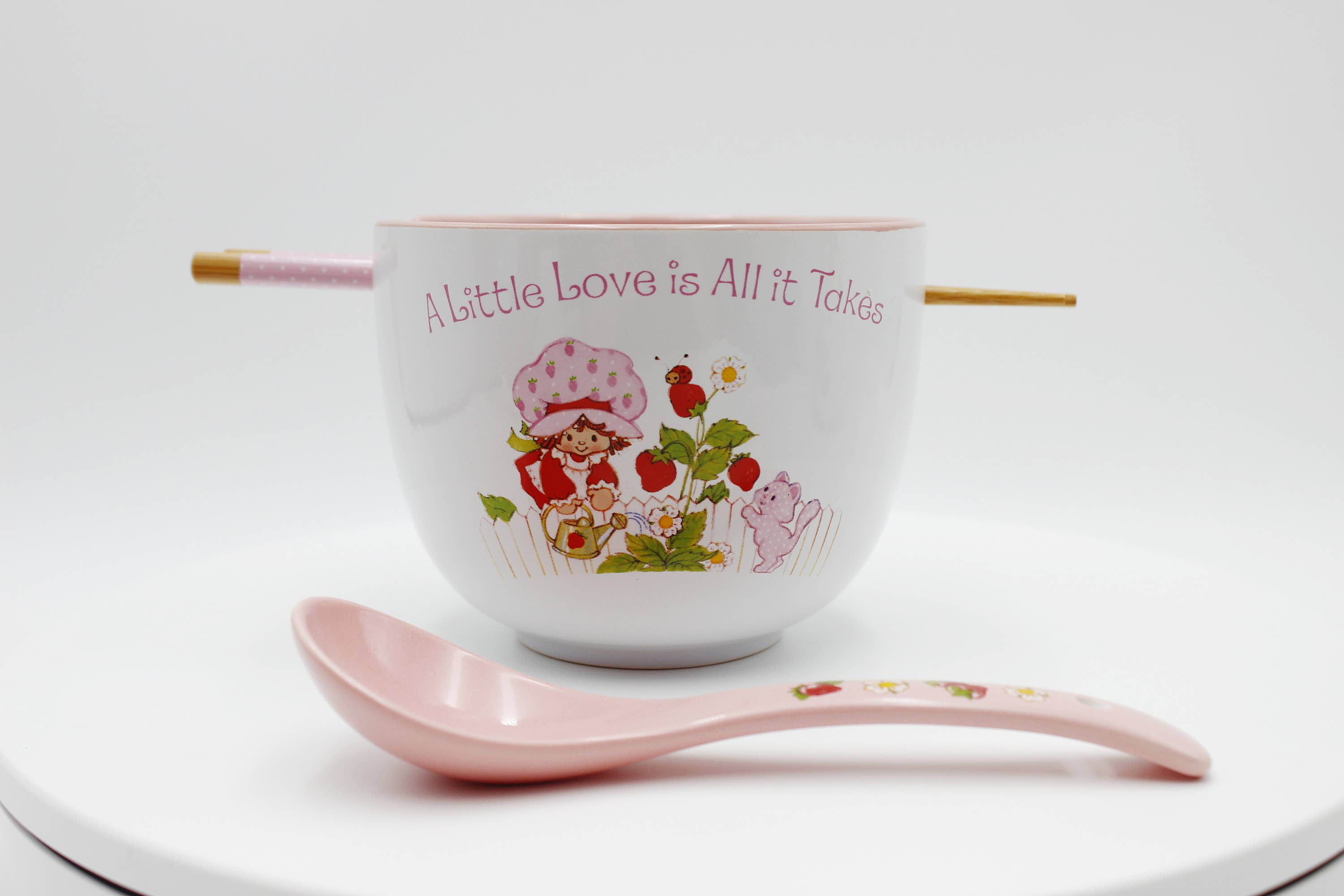 Strawberry Shortcake a Little Love 20oz Ceramic Ramen Bowl