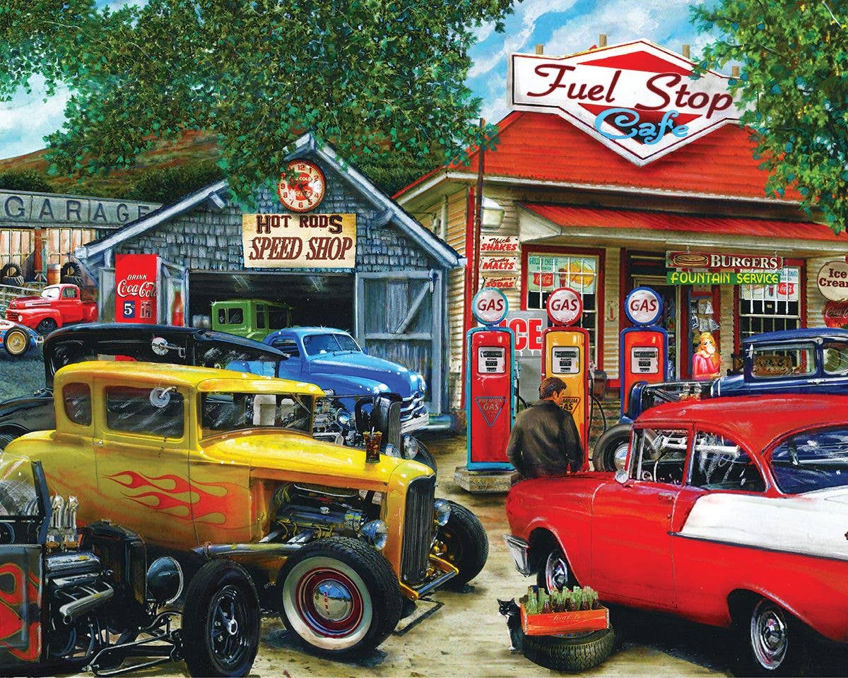 Hot Rod Cafe 1000 Piece Jigsaw Puzzle