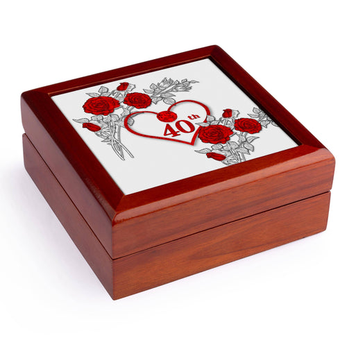 40th Ruby Anniversary Jewelry Box