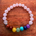 Natural Pink Quartz Stone Bracelet 8mm: Pink Quartz Love