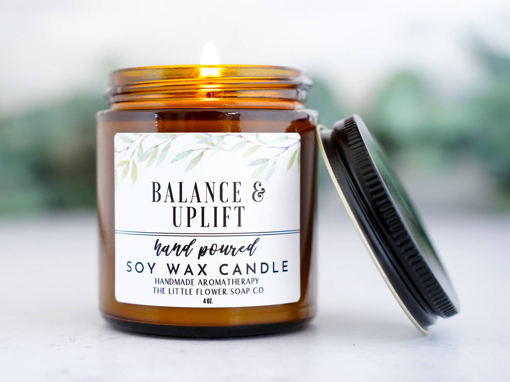 The Little Flower Soap Co - Balance and Uplift 4oz Soy Candle