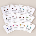 Birthday Stone Stud Earrings