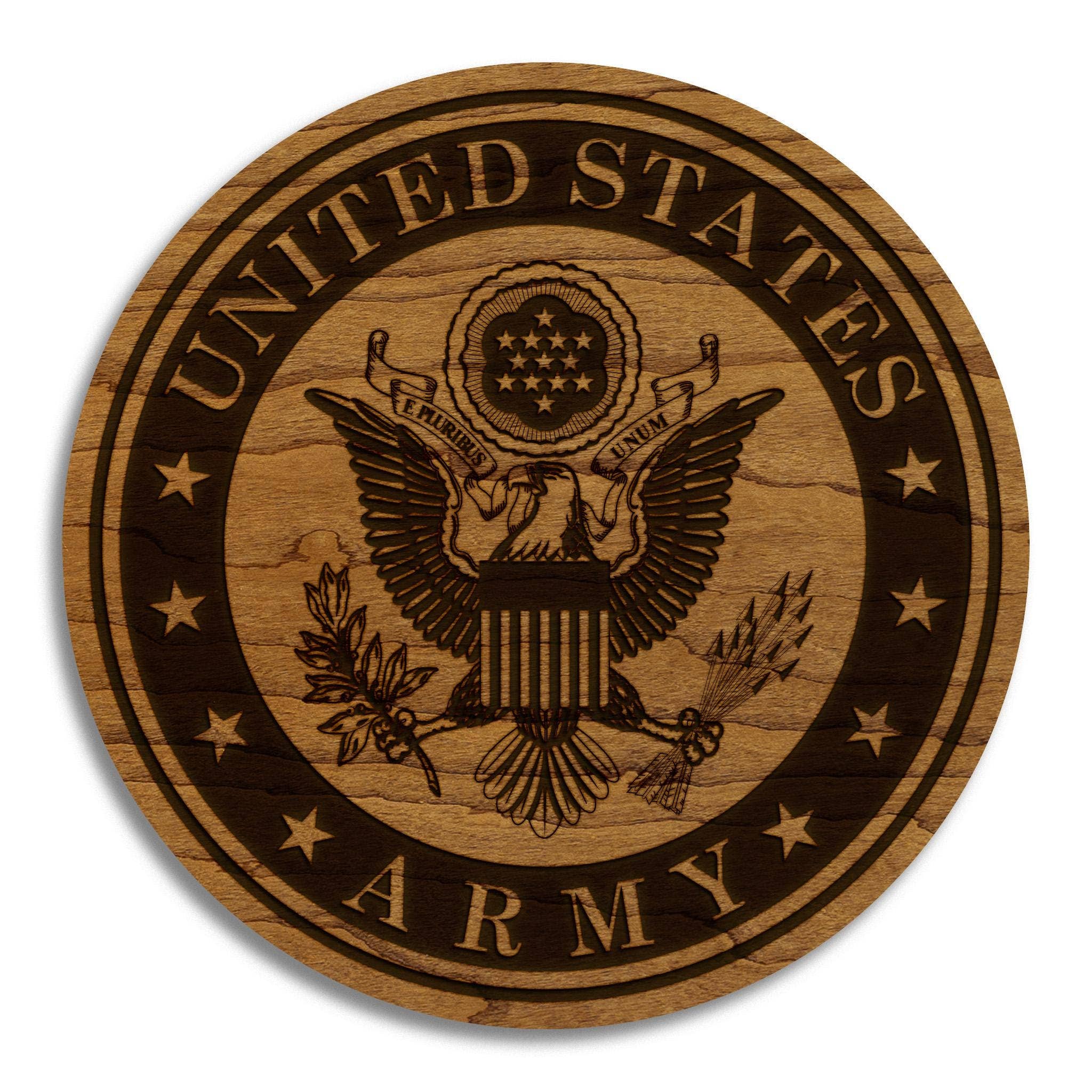 United States Army Seal Coaster - Maple Wood