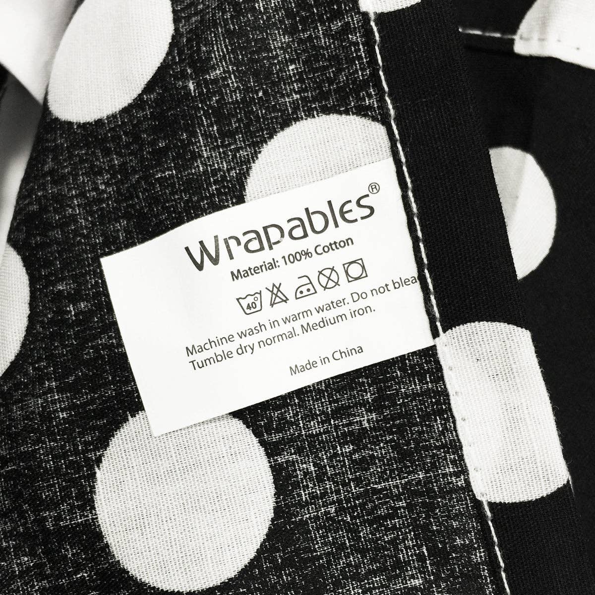 Adjustable Flirty Hostess Apron: Black Polka Dots