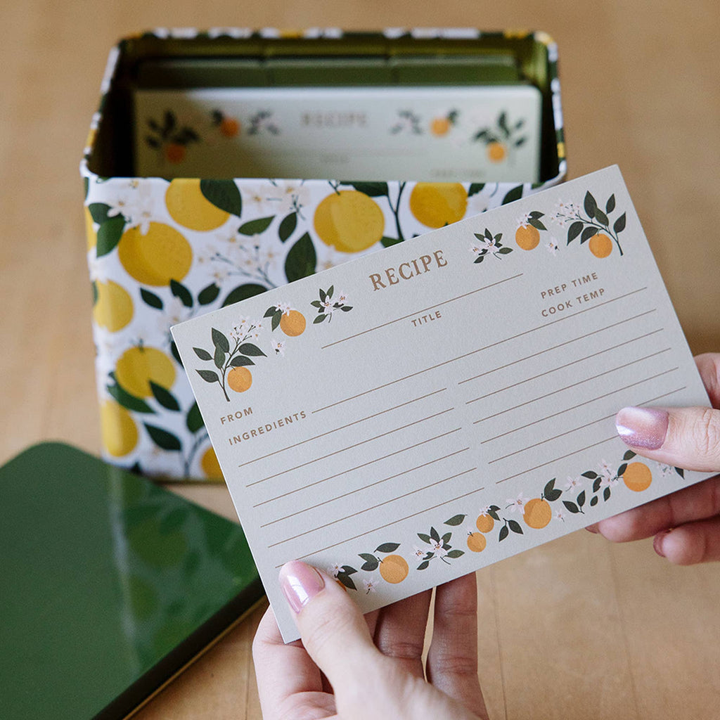 Orange Orchard Recipe Cards - Set of 50