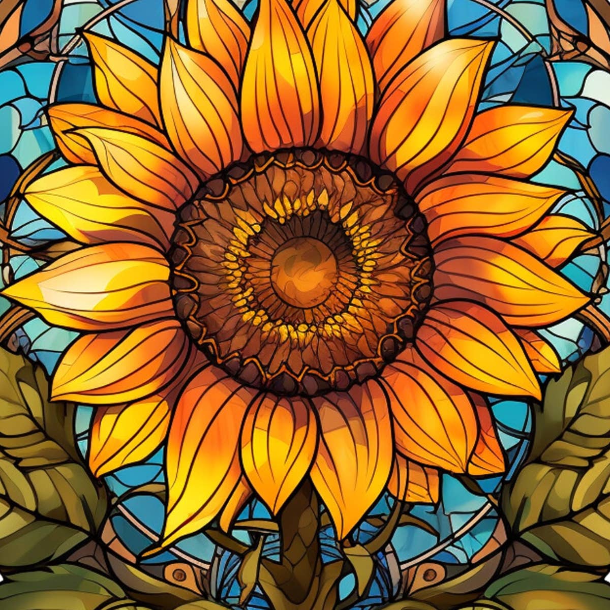 Large Sunflower Magnet