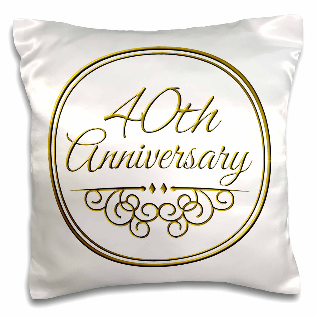 40th Anniversary Pillow