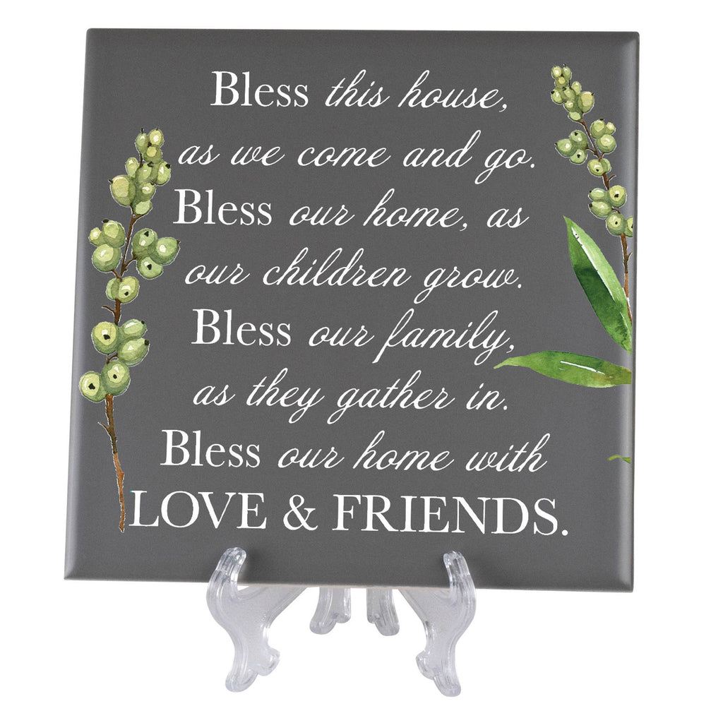 Bless This House Decorative Tile