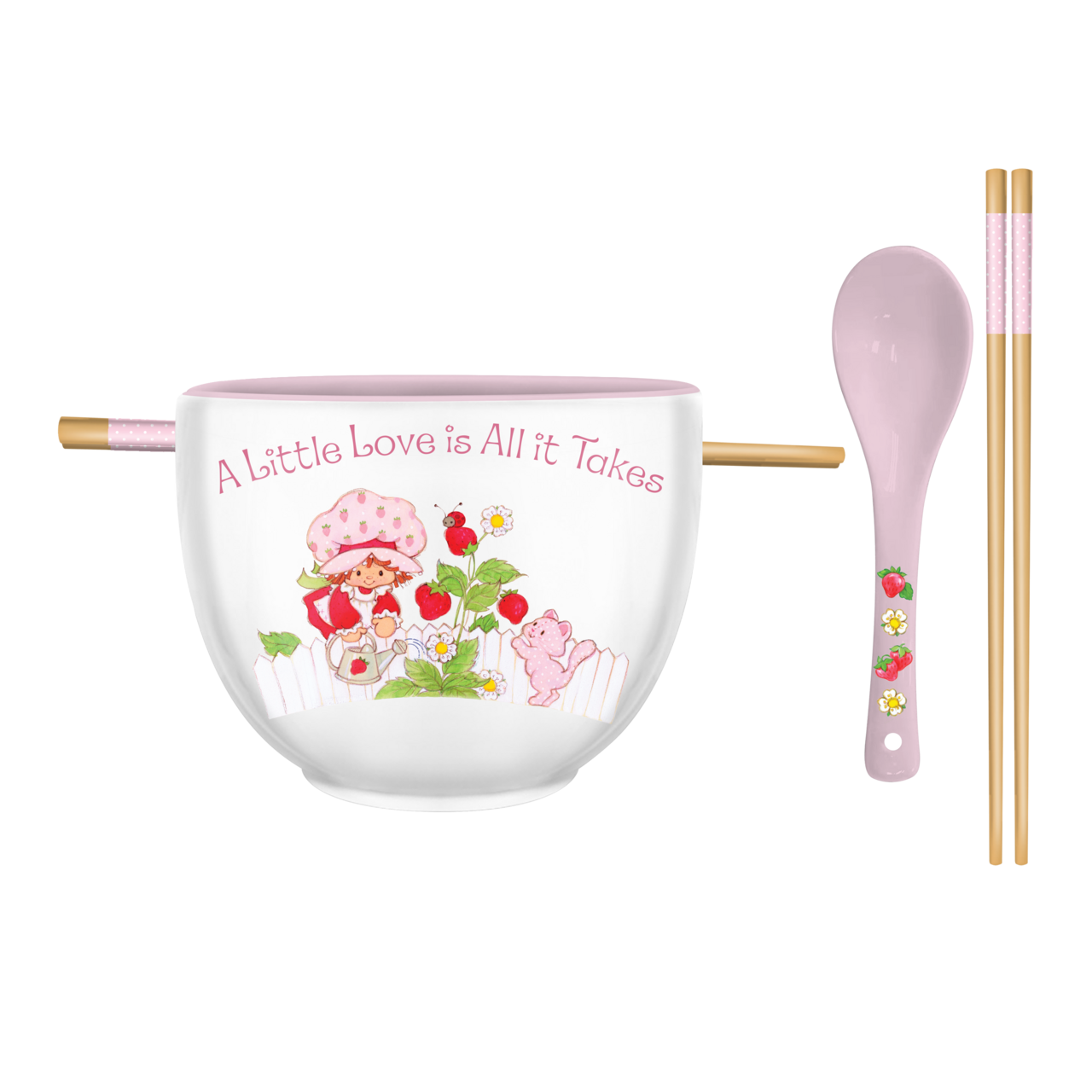 Strawberry Shortcake a Little Love 20oz Ceramic Ramen Bowl