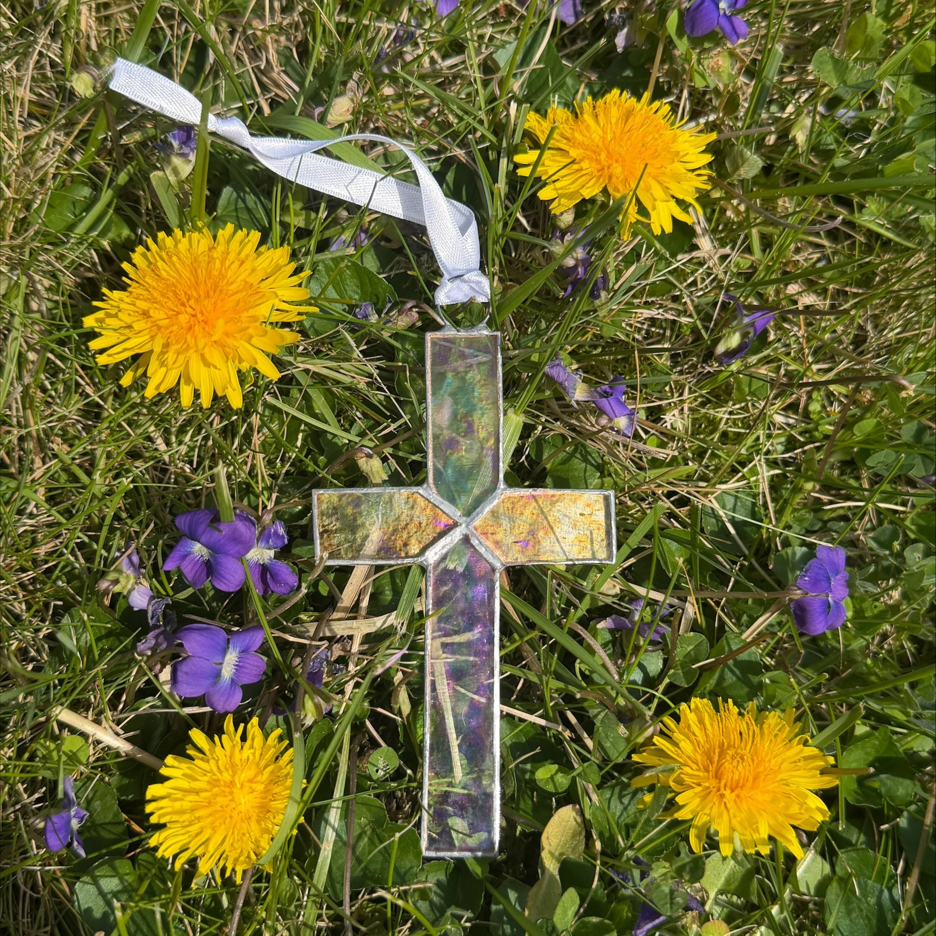 Baby Dedication Cross Keepsake Frame Shadow Box