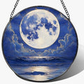 Moon & Ocean Glass Suncatcher