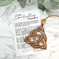 Celtic Knot Friendship Story Card Ornament/Car Charm/ Cherry
