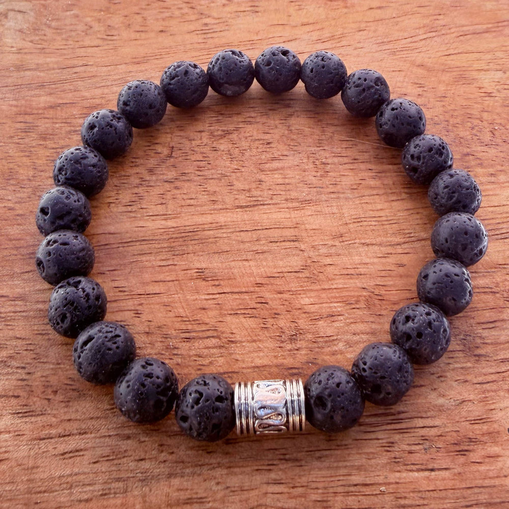 Natural Harmony Chakra Stone Bracelet 8mm: Tube Bead
