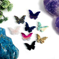 Butterfly Gemstone Cabochon Purple Agate