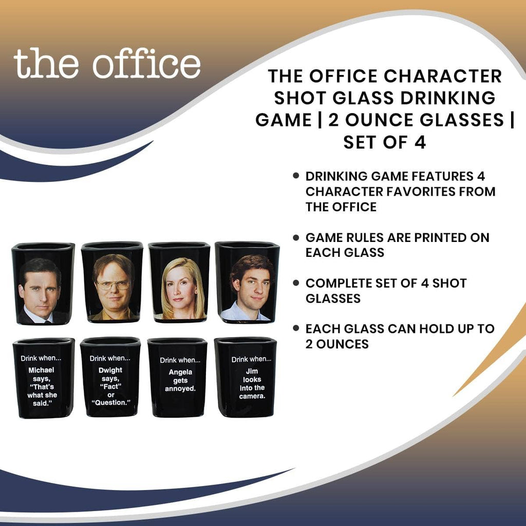 The Office Character Shot Glass Set of 4