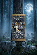 Wolf Wisdom 5" x 10" wood plaque