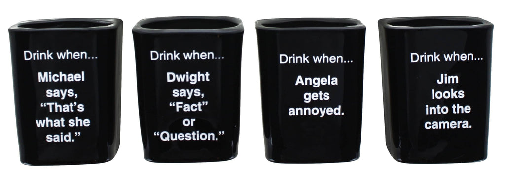 The Office Character Shot Glass Set of 4