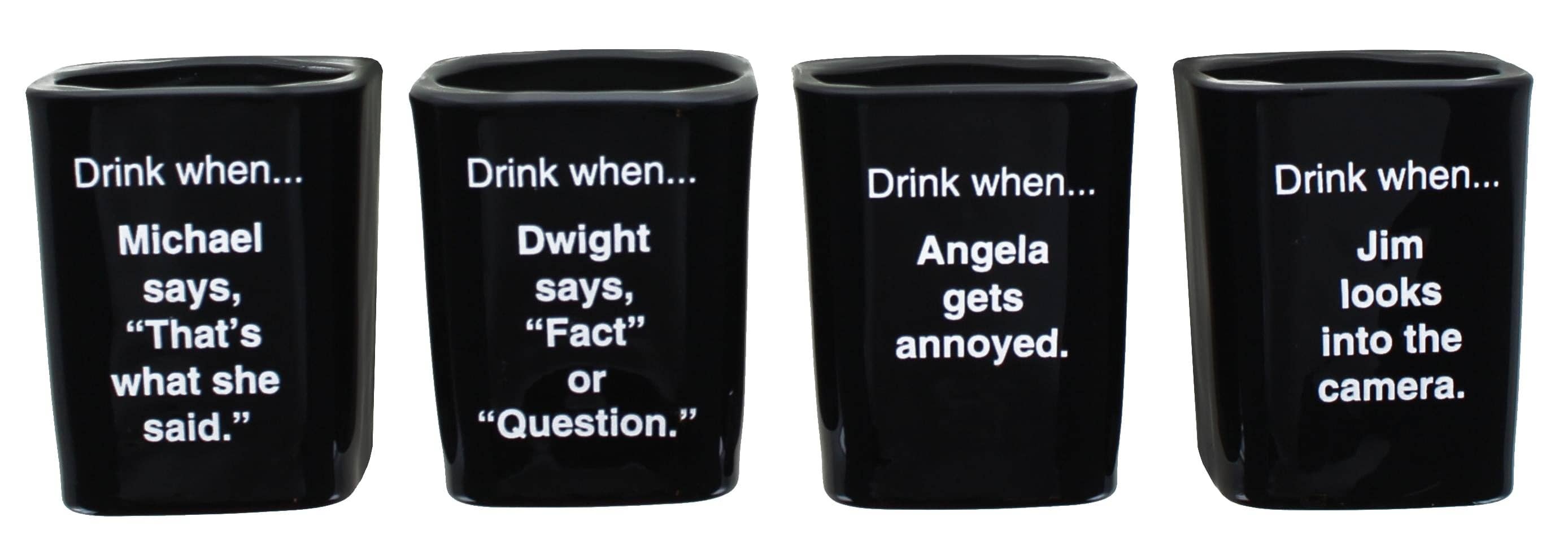 The Office Character Shot Glass Set of 4