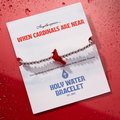 Red Cardinal Stainless Steel Holy Water Bracelet