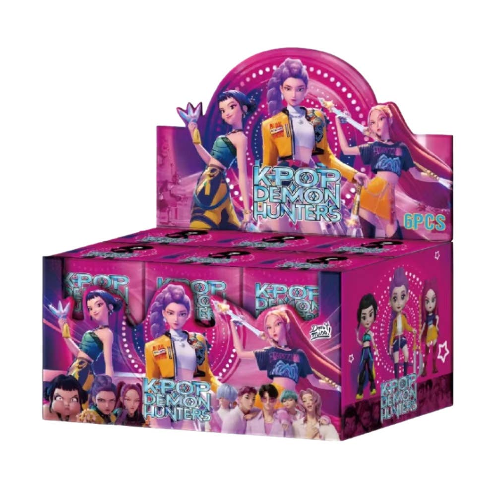 Kpop Demon Hunters Huntrix Figure Keychain Blind Box Trading Card