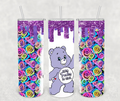 Swear Bear Tumblers: Zero F's / 20oz Stainless steel