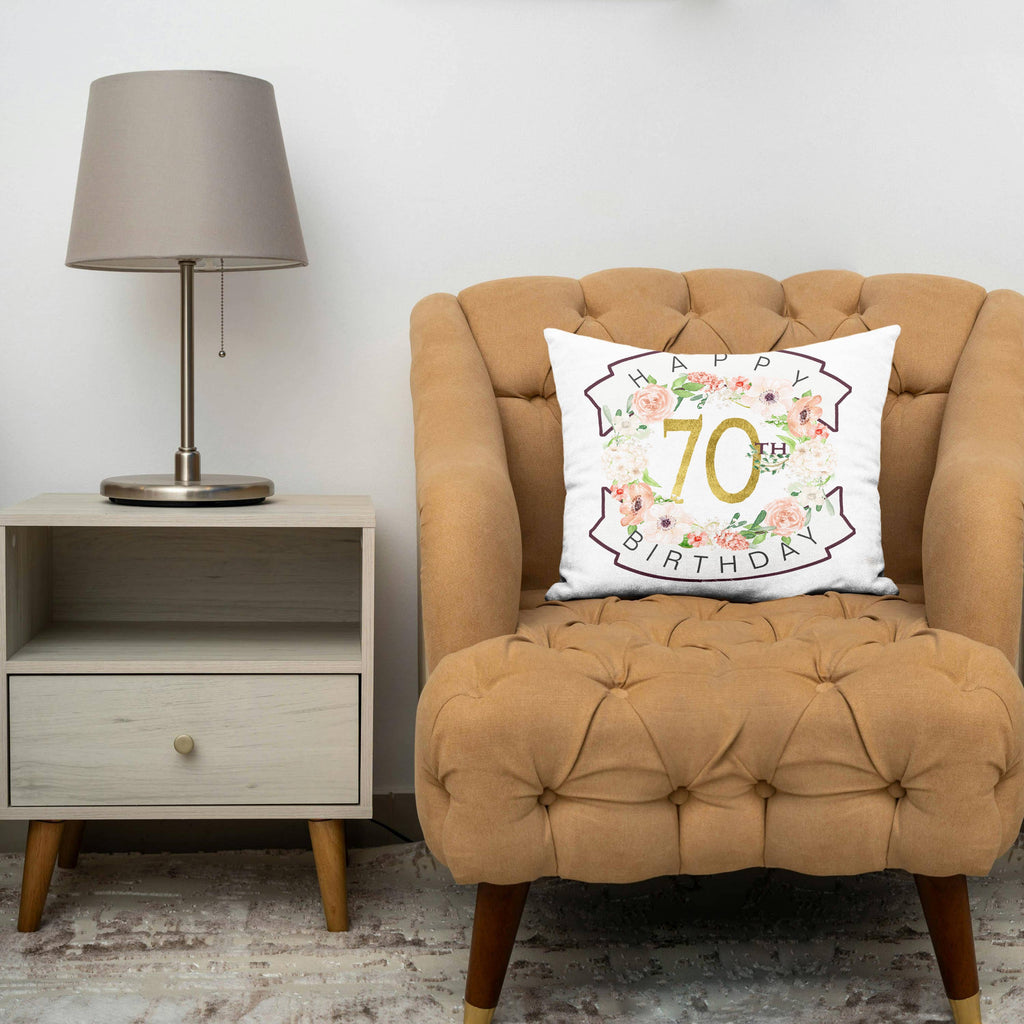 Happy 70th Birthday, Pillow