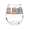 Pretty Little Chapters Book Shelf Stemless Wine Glass