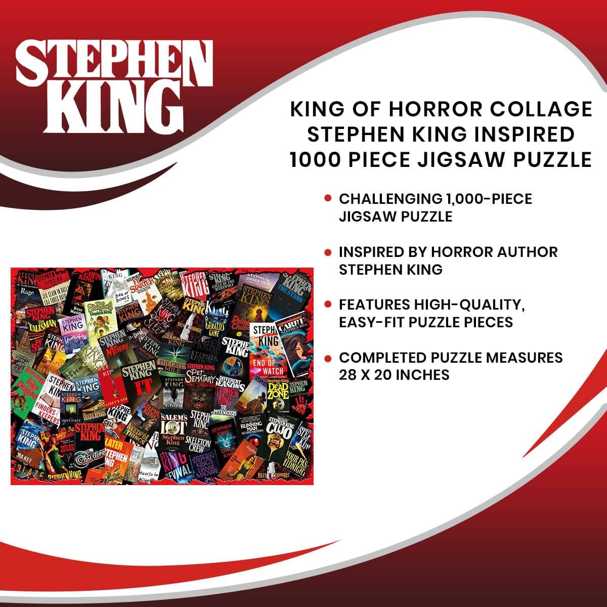 King of Horror Collage 1000 Piece Jigsaw Puzzle